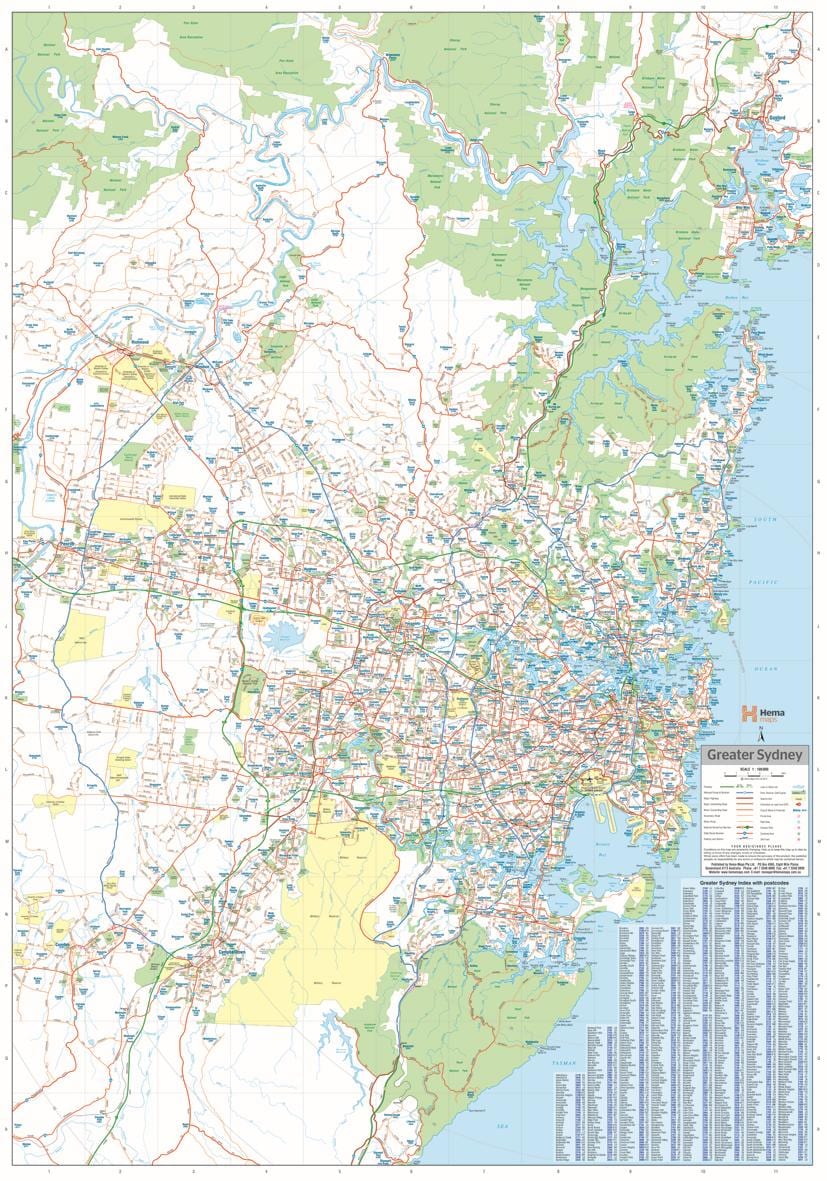 地图，悉尼地区