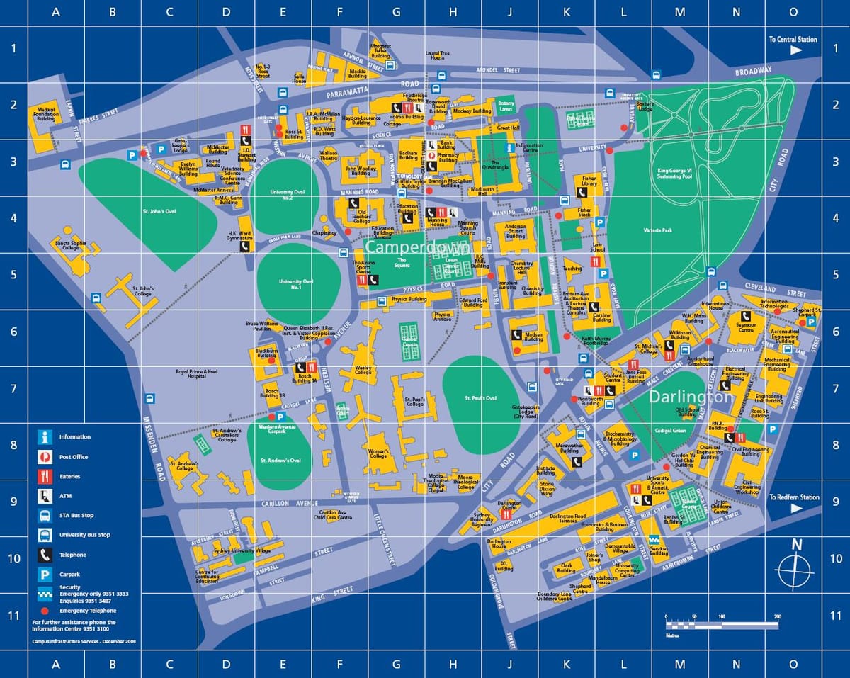 悉尼大学地图