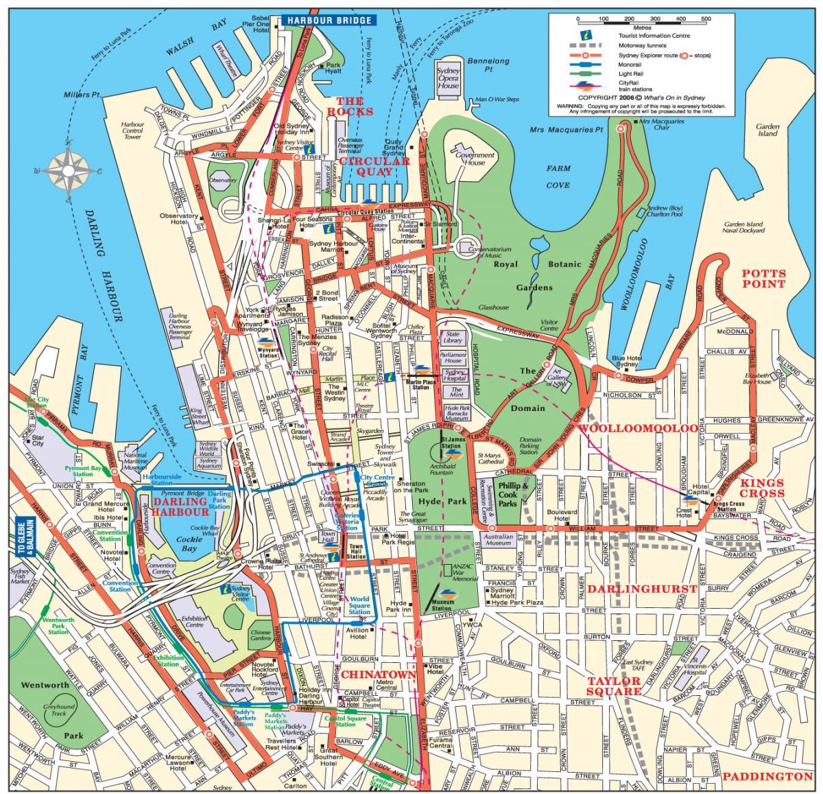 街道地图悉尼