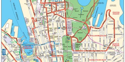 街道地图悉尼