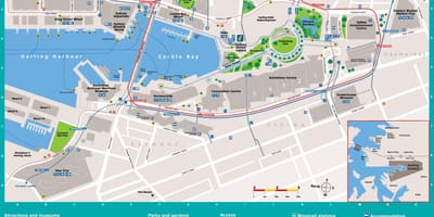 地图的悉尼海港