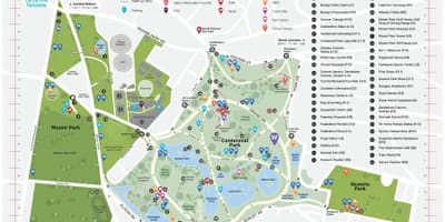 地图百年纪念公园的悉尼