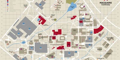 麦夸里大学校园地图