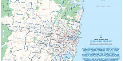 地图的悉尼市区