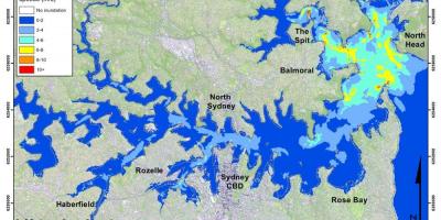 洪水地图，悉尼