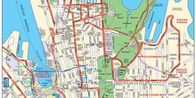 悉尼市的地图