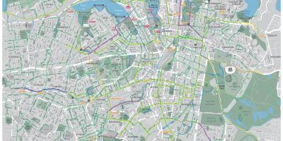 自行车的地图悉尼