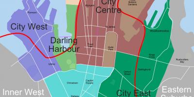 地图的悉尼居民区